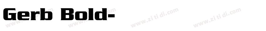Gerb Bold字体转换